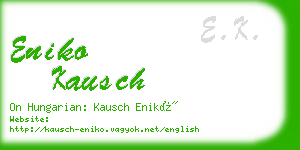 eniko kausch business card